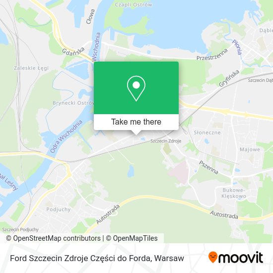 Ford Szczecin Zdroje Części do Forda map