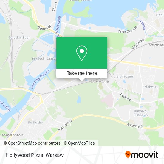 Hollywood Pizza map