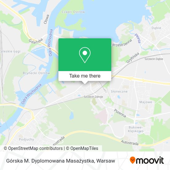 Górska M. Dyplomowana Masażystka map