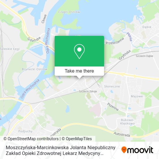 Moszczyńska-Marcinkowska Jolanta Niepubliczny Zakład Opieki Zdrowotnej Lekarz Medycyny Rodzinnej map