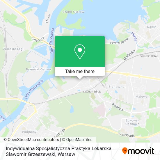 Indywidualna Specjalistyczna Praktyka Lekarska Sławomir Grzeszewski map