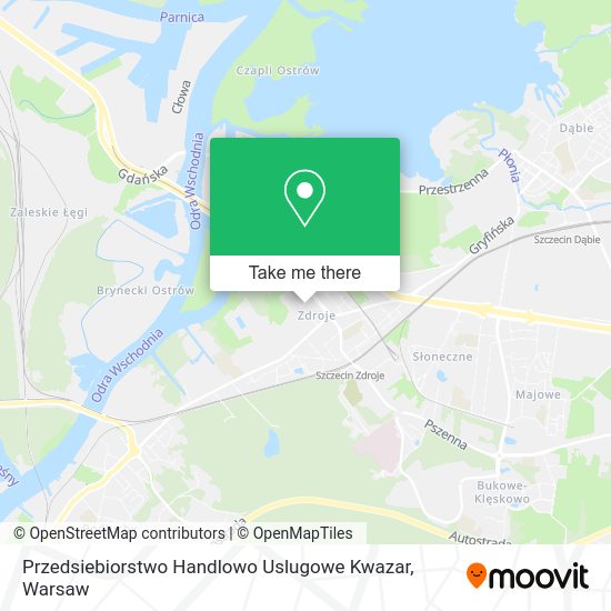 Przedsiebiorstwo Handlowo Uslugowe Kwazar map