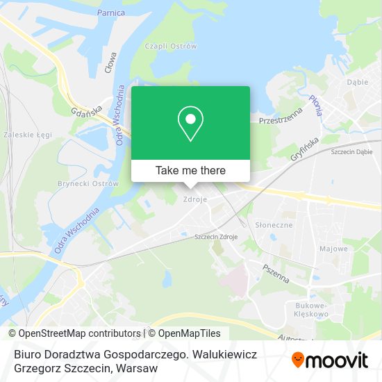 Biuro Doradztwa Gospodarczego. Walukiewicz Grzegorz Szczecin map