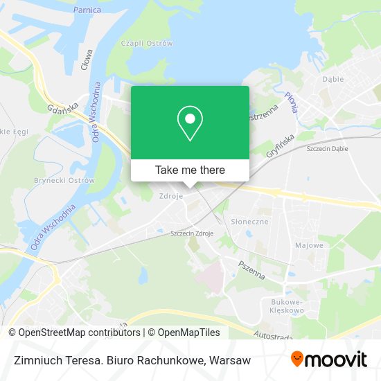 Zimniuch Teresa. Biuro Rachunkowe map