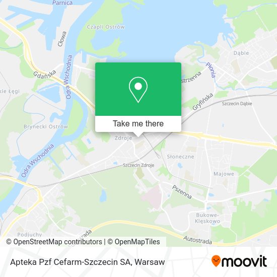 Apteka Pzf Cefarm-Szczecin SA map