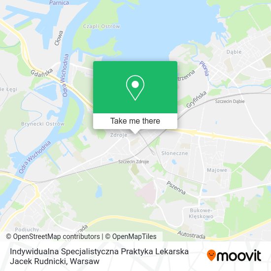 Indywidualna Specjalistyczna Praktyka Lekarska Jacek Rudnicki map