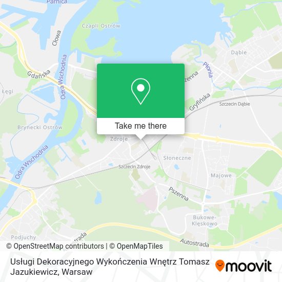 Usługi Dekoracyjnego Wykończenia Wnętrz Tomasz Jazukiewicz map