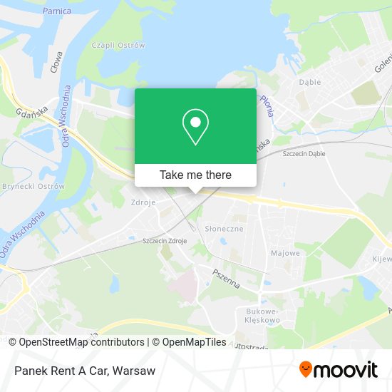 Panek Rent A Car map