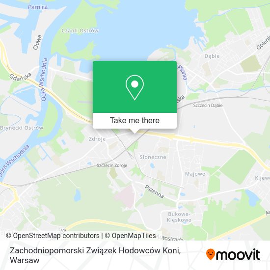 Zachodniopomorski Związek Hodowców Koni map