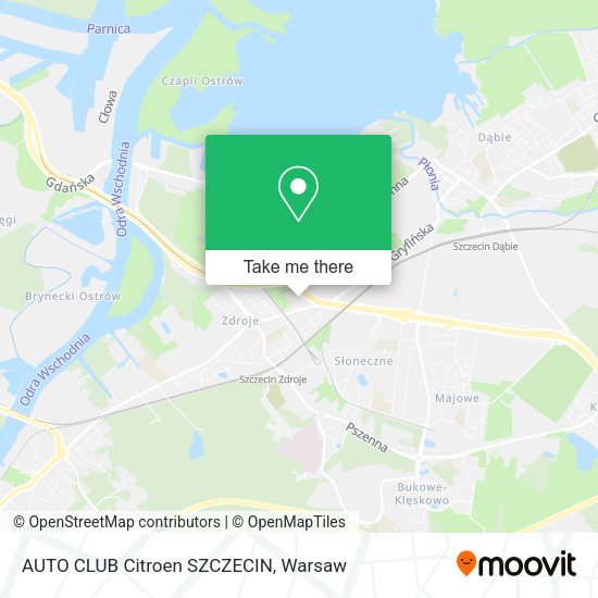 AUTO CLUB Citroen SZCZECIN map