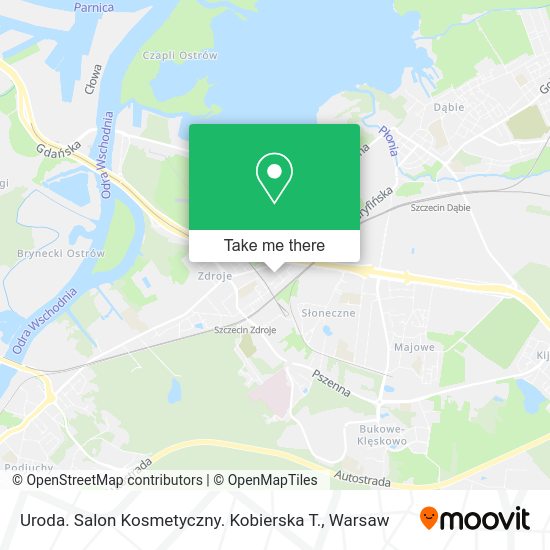 Uroda. Salon Kosmetyczny. Kobierska T. map