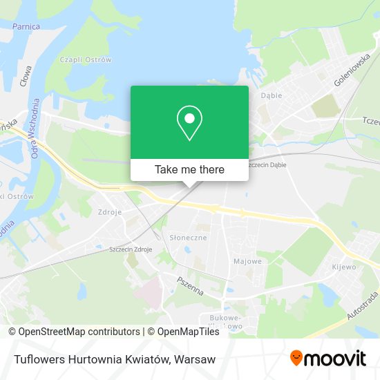 Tuflowers Hurtownia Kwiatów map