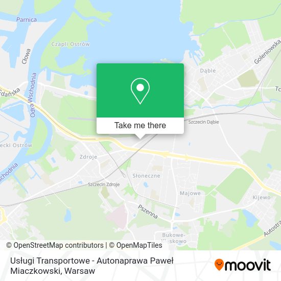 Usługi Transportowe - Autonaprawa Paweł Miaczkowski map