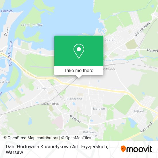 Dan. Hurtownia Kosmetyków i Art. Fryzjerskich map