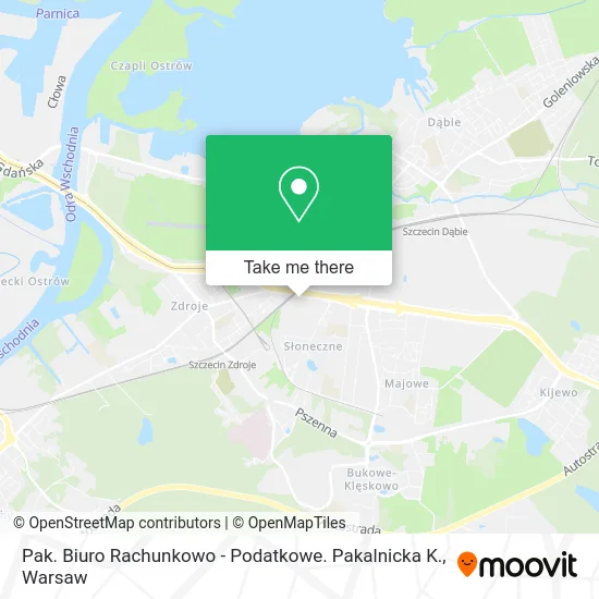 Карта Pak. Biuro Rachunkowo - Podatkowe. Pakalnicka K.