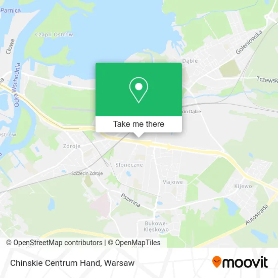 Chinskie Centrum Hand map