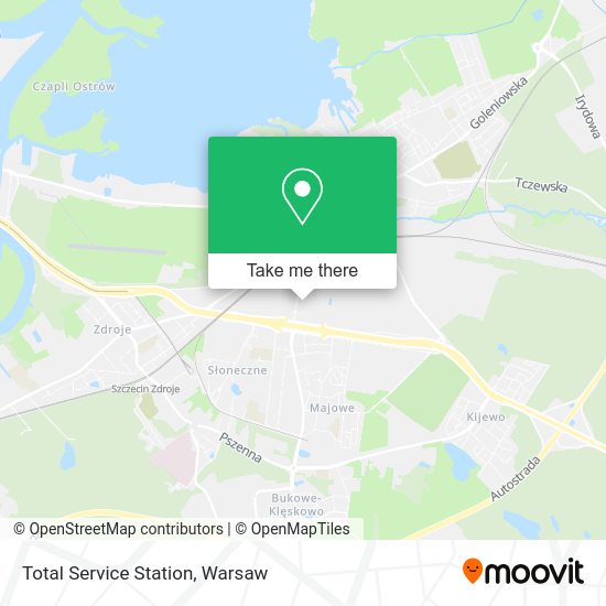 Total Service Station map