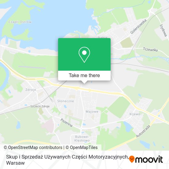 Skup i Sprzedaż Używanych Części Motoryzacyjnych map