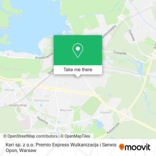 Карта Keri sp. z o.o. Premio Express Wulkanizacja i Serwis Opon