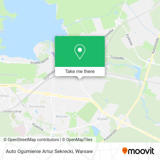 Auto Ogumienie Artur Sekrecki map