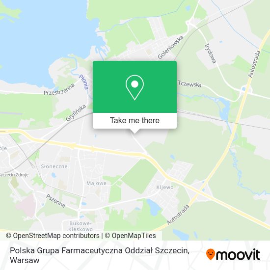 Polska Grupa Farmaceutyczna Oddział Szczecin map