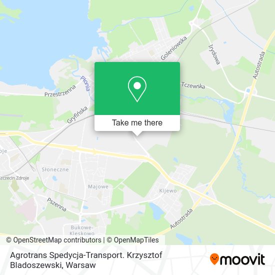 Agrotrans Spedycja-Transport. Krzysztof Bladoszewski map