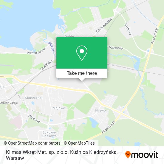 Klimas Wkręt-Met. sp. z o.o. Kuźnica Kiedrzyńska map