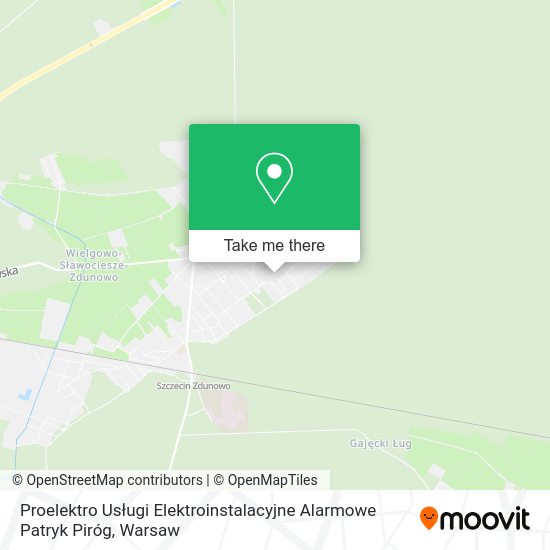 Proelektro Usługi Elektroinstalacyjne Alarmowe Patryk Piróg map