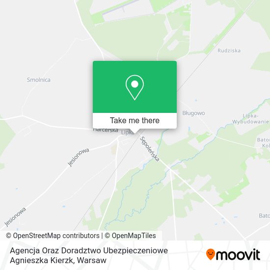 Agencja Oraz Doradztwo Ubezpieczeniowe Agnieszka Kierzk map