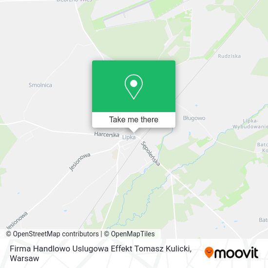 Firma Handlowo Uslugowa Effekt Tomasz Kulicki map