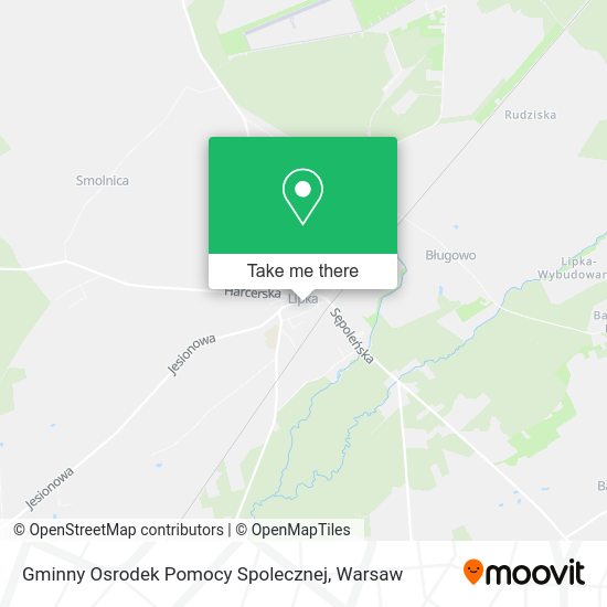 Gminny Osrodek Pomocy Spolecznej map