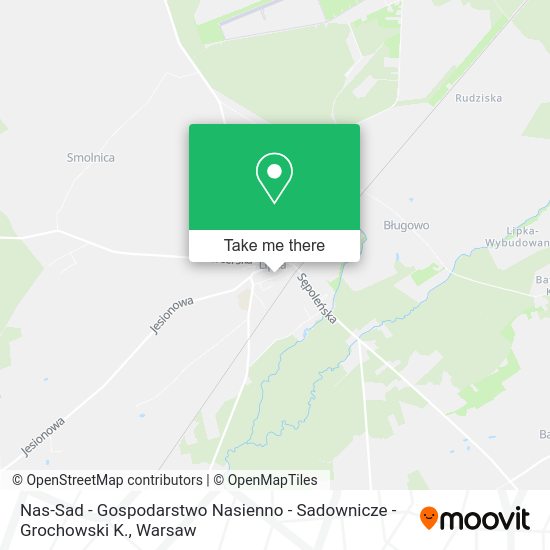 Nas-Sad - Gospodarstwo Nasienno - Sadownicze - Grochowski K. map