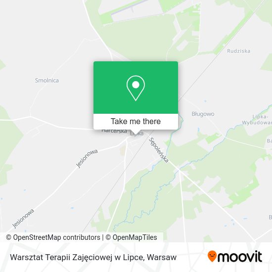 Warsztat Terapii Zajęciowej w Lipce map