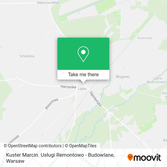 Kuster Marcin. Usługi Remontowo - Budowlane map