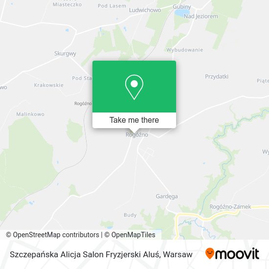 Карта Szczepańska Alicja Salon Fryzjerski Aluś