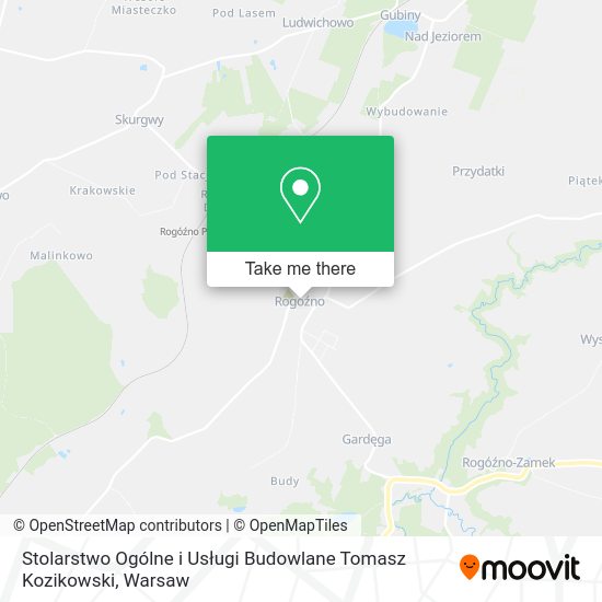 Stolarstwo Ogólne i Usługi Budowlane Tomasz Kozikowski map