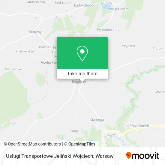 Usługi Transportowe Jeliński Wojciech map