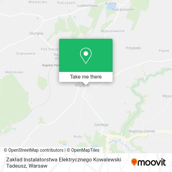 Карта Zakład Instalatorstwa Elektrycznego Kowalewski Tadeusz