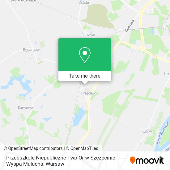 Карта Przedszkole Niepubliczne Twp Or w Szczecinie Wyspa Malucha