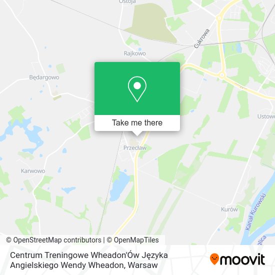 Centrum Treningowe Wheadon'Ów Języka Angielskiego Wendy Wheadon map