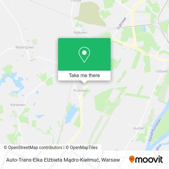 Auto-Trans-Elka Elżbieta Mądro-Kiełmuć map