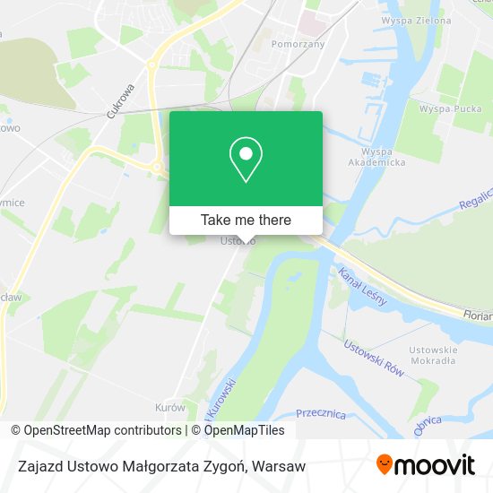 Zajazd Ustowo Małgorzata Zygoń map