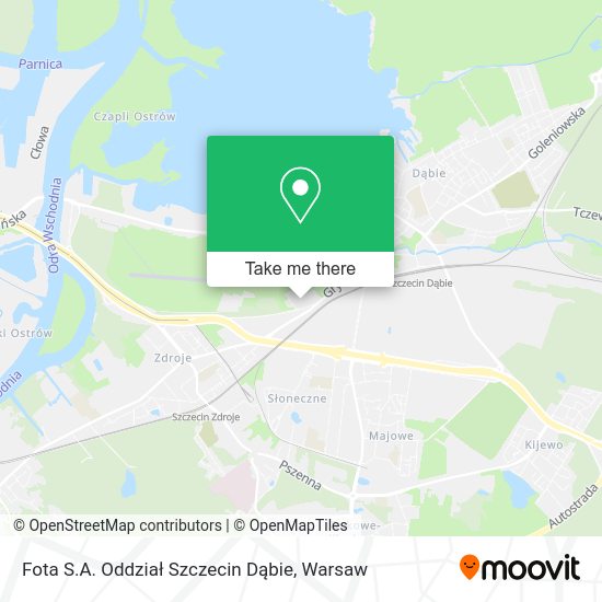 Fota S.A. Oddział Szczecin Dąbie map