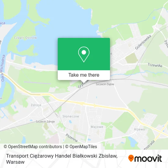 Transport Ciężarowy Handel Białkowski Zbisław map