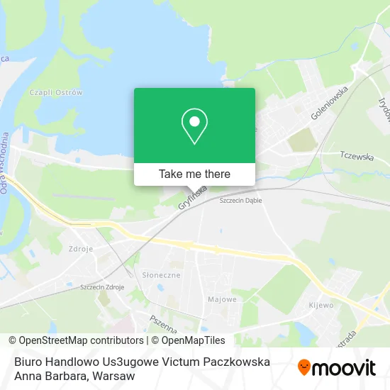 Карта Biuro Handlowo Us3ugowe Victum Paczkowska Anna Barbara