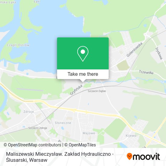 Maliszewski Mieczysław. Zakład Hydrauliczno - Ślusarski map