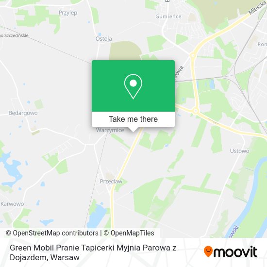 Green Mobil Pranie Tapicerki Myjnia Parowa z Dojazdem map