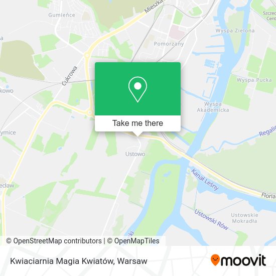 Kwiaciarnia Magia Kwiatów map