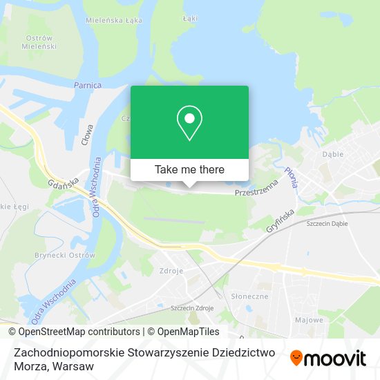 Zachodniopomorskie Stowarzyszenie Dziedzictwo Morza map