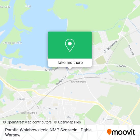 Parafia Wniebowzięcia NMP Szczecin - Dąbie map